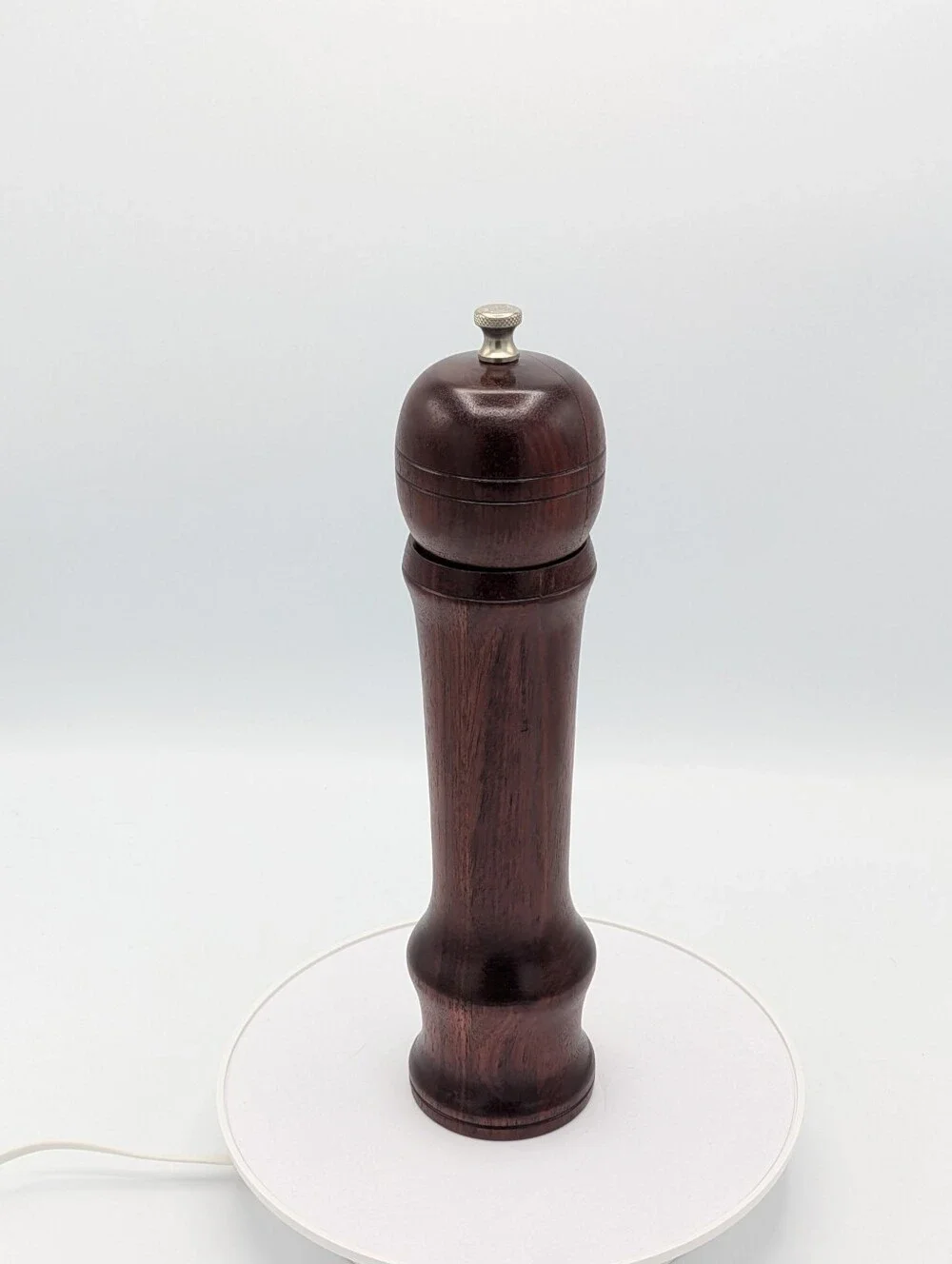 Hand-Turned Mid-Century Bloodwood Pepper Mill